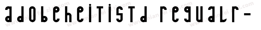 adobeheitistd regualr字体转换